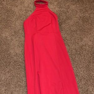 Prom girl halter neck prom dress💕